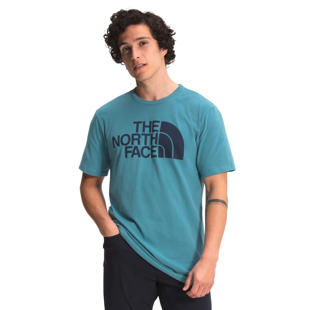 THE NORTH FACE Men's Short Sleeve Half Dome Tee, Storm Blue, Medium NEW